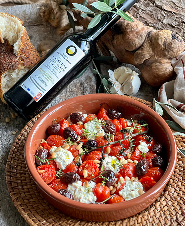 gebackene tomaten mit oliven